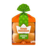 King's Hawaiian Original Hawaiian Sweet Hamburger Buns, 8 Count, 12.8 Ounce