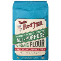 Bob's Red Mill Flour, Organic, All-Purpose, Unbleached White