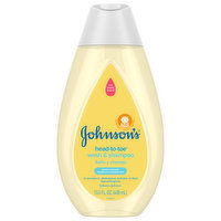 Johnson's Head-to-Toe Wash & Shampoo, Newborn, 13.6 Fluid ounce