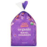 Wild Harvest Oranges, Navel, Organic, 64 Ounce