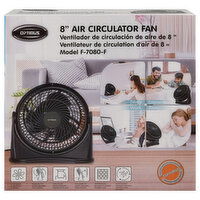 Optimus Air Circulation Fan, 8 Inches, 1 Each