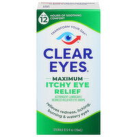 Clear Eyes Itchy Eye Relief, Maximum, Sterile, 0.5 Fluid ounce