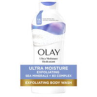 Olay Exfoliate & Replenish Body Wash with Sea Salts, 22 Fluid ounce