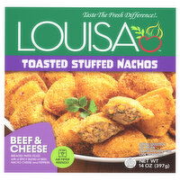 Louisa Stuffed Nachos, Toasted, Beef & Cheese, 14 Ounce