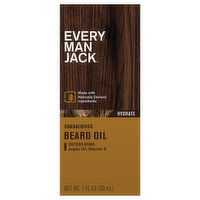 Every Man Jack Beard Oil, Hydrate, Sandalwood, 1 Fluid ounce