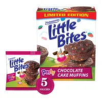 Entenmann's Little Bites Chocolate Party Cake Chocolate Muffins, 5  count, 8.25 oz, 5 Each