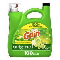 Gain Liquid Laundry Detergent, Original Scent, 100 loads, 144 Fluid ounce