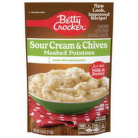 Betty Crocker Mashed Potatoes, Sour Cream & Chives, 4 Ounce