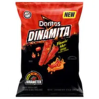 Doritos Dinamita Tortilla Chips, Rolled, Flamin' Hot Queso Flavored, 10.75 Ounce