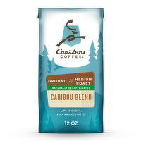 Caribou Coffee Caribou Blend Medium Roast Ground Decaf Coffee, 12 Ounce