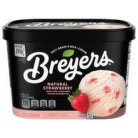 Breyers Natural Strawberry Ice Cream, 1.5 Quart