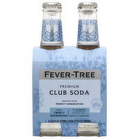 Fever-Tree Club Soda, Premium, 4 Each