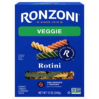 Ronzoni Rotini, Veggie, 12 Ounce