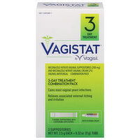 Vagistat Vaginal Antifungal, 3-Day Treatment, Combination Pack, 3 Each