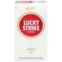 Lucky Strike Cigarettes, Gold 100s, Filters, 1 Each