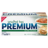 PREMIUM Unsalted Tops Saltine Crackers, 16 Ounce