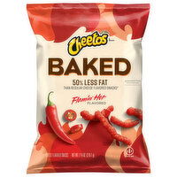 Cheetos Cheese Flavored Snacks, Flamin' Hot Flavored, Baked, 7.625 Ounce