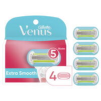 Venus Extra Smooth Women's Razor Blade Refills, 4 Each