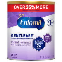 Enfamil Gentlease Infant Formula with Iron, Milk-Based Powder, 0-12 Months, 27.7 Ounce