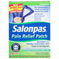 Salonpas Pain Relief Patch, Topical Analgesic, Large, Double Size, Value Pack, 9 Each