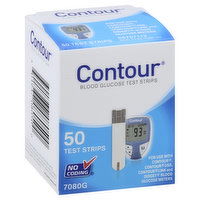 Contour Test Strips, Blood Glucose, 50 Each