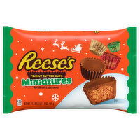 Reese's Peanut Butter Cups, Milk Chocolate & Peanut Butter, Miniatures, 17.1 Ounce