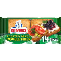 Bimbo Doble Fibra Double Fiber Toasted Bread, 14 count, 8.82 oz, 14 Each