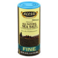 Alessi Sea Salt, Fine, 24 Ounce