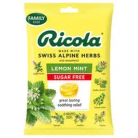 Ricola Drops, Sugar Free, Lemon Mint, Family Size, 45 Each