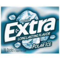 Extra Gum, Sugar Free, Polar Ice, 15 Each