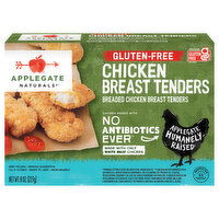 Applegate Naturals Chicken Breast Tenders, Gluten-Free, Breaded, 8 Ounce