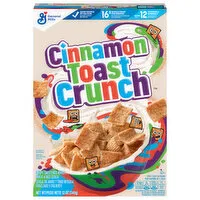 Cinnamon Toast Crunch Whole Wheat & Rice Cereal, Sweetened, Crispy, 12 Ounce