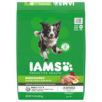 IAMS Proactive Health Adult 1+ Minichunks Chicken & Whole Grain Recipe Dog Food, 15 Pound