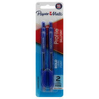 Paper Mate Profile Pens, Ballpoint, Bold (1.4 mm), 2 Each