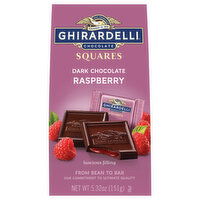 Ghirardelli Dark Chocolate, Raspberry, Squares, 5.32 Ounce