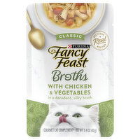 Fancy Feast Limited Ingredient Wet Cat Food Complement, Broths Classic With Chicken, 1.4 Ounce