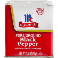 McCormick Pure Ground Black Pepper, 1.5 Ounce