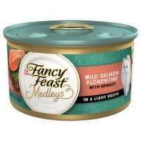 Fancy Feast Medleys Cat Food, Gourmet, Wild Salmon Florentine with Spinach, 3 Ounce