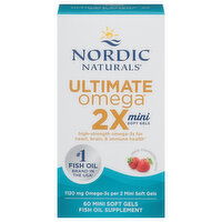 Nordic Naturals Ultimate Omega, Great Strawberry Taste, Soft Gels, 60 Each