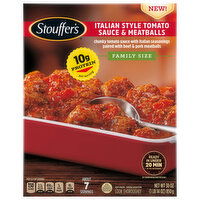 Stouffer's Tomato Sauce & Meatballs, Italian Style, Family Size, 30 Ounce