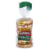 Bubba's Bagels, with Flax Seeds, Everything, Sliced, 6 Each