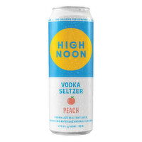 High Noon Peach Vodka Hard Seltzer 700ml Can, 700 Millilitre