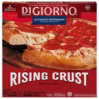 DiGiorno Pizza, Rising Crust, Ultimate Pepperoni, Original, 24.7 Ounce