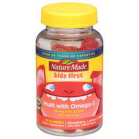 Nature Made Kids First Multi with Omega-3, 30 mg, Gummies, Strawberry, Lemon & Orange, 70 Each