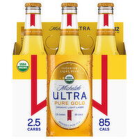 Michelob Ultra Pure Gold Beer, Organic, Light Lager, 6 Each