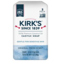 Kirk's Castile Soap, Original Fresh Scent, 3 Each