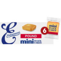 Entenmann's Baker's Delights Butter Mini Pound Cakes, 6 packs, 9.25 oz, 6 Each