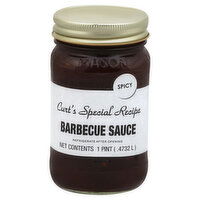 Curts Special Recipe Barbecue Sauce, Spicy, 1 Pint