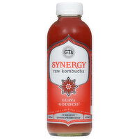 GT's Synergy Kombucha, Raw, Guava Goddess, 16 Fluid ounce