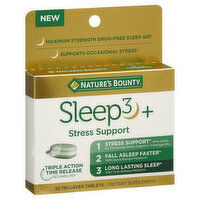 Nature's Bounty Sleep3 + Stress Support, Tri-Layer Tablets, 28 Each